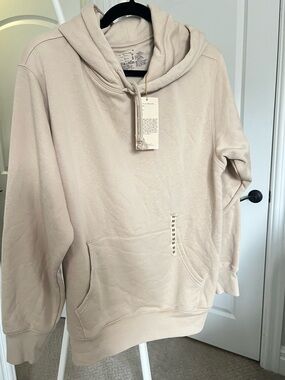 Muji Men's Pullover Hoodie in Light Beige-Cream